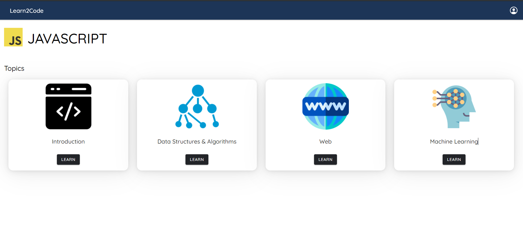 Learn 2 Code platform screenshot - real-time feedback