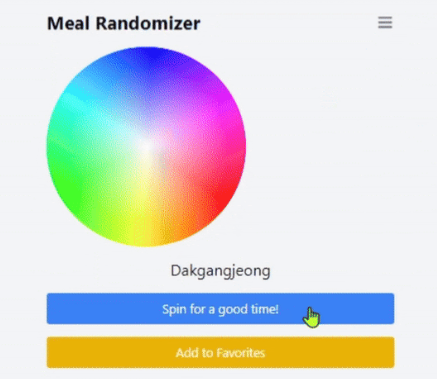 Meal Randomizer App